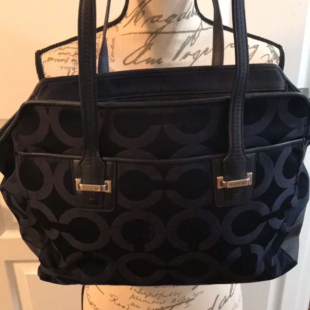Dark blue coach Shoulder bag